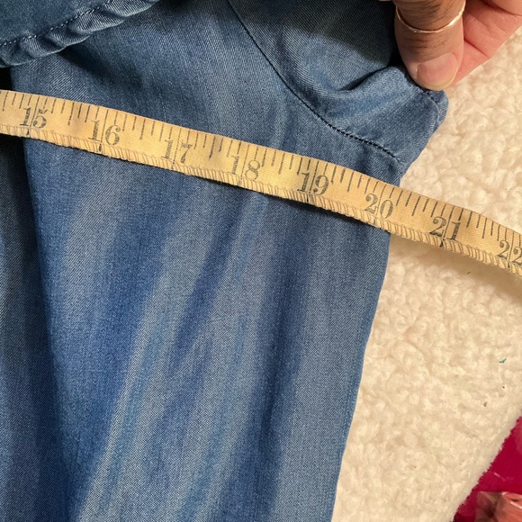 Falls Creek Off Shoulder Ruffled Chambray Dress. P/A894/2 - Picture 11 of 13